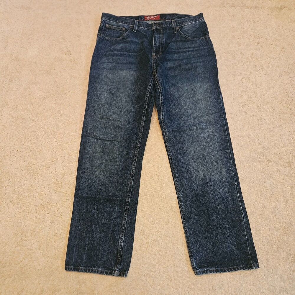 The Original Arizona Jean Company Men's Blue Jeans Relaxed Straight Size 36/32